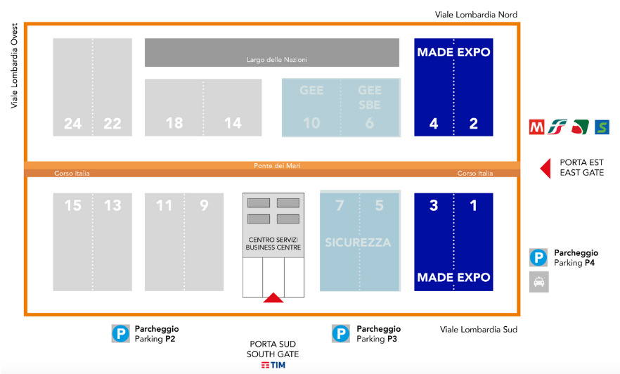 made expo 2025 planimetria fiera - scf